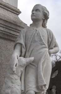 Sculpture in Glasnevin Cemetery, Dublin.