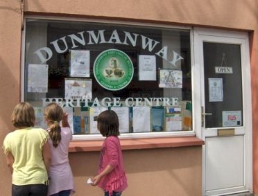 Children looking at exhibits at Dunmanway Heritage Centre.