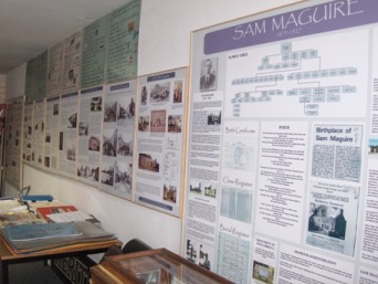 Wall displays at Dunmanway Heritage Centre.