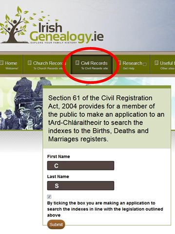 How To Successfully Search IrishGenealogy.ie's Civil Records Database